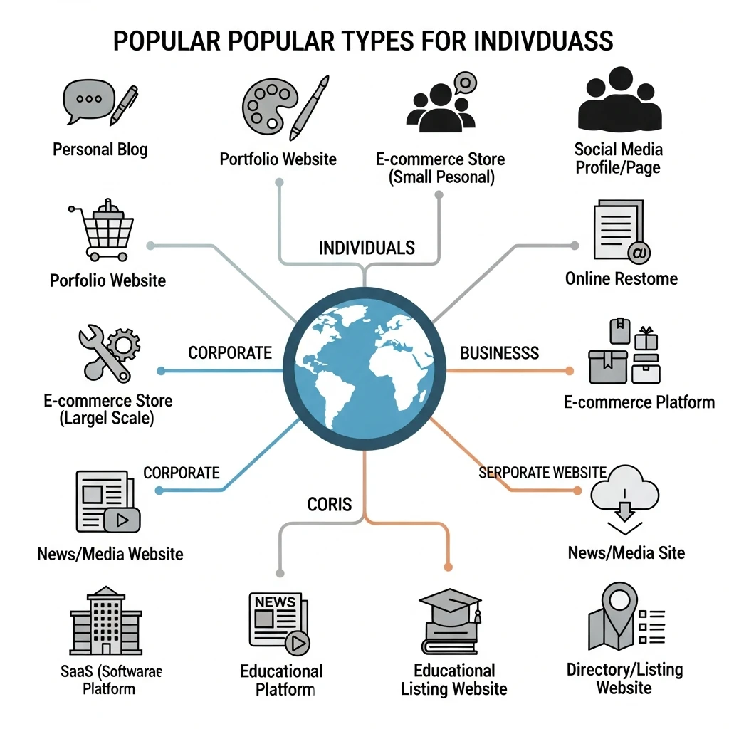 Khám phá các loại website phổ biến hiện nay: Hướng dẫn chi tiết cho cá nhân và doanh nghiệp