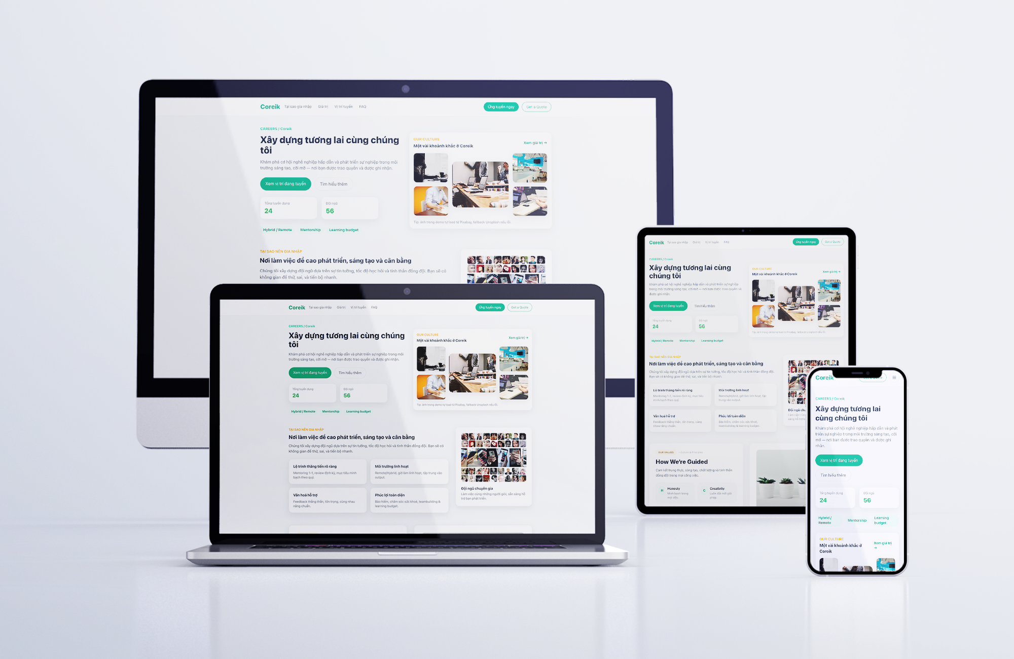 Website tuyển dụng - dự án tiêu biểu